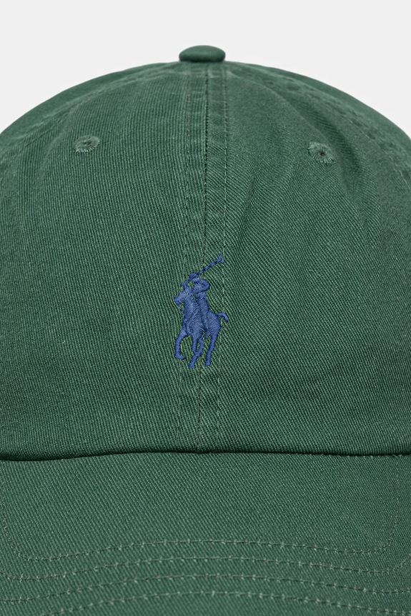 Бавовняна бейсболка Polo Ralph Lauren 211912843 зелений SS26