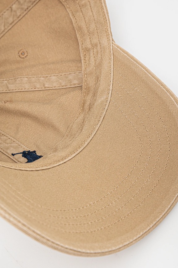 Бавовняна бейсболка Polo Ralph Lauren бежевий 211912843