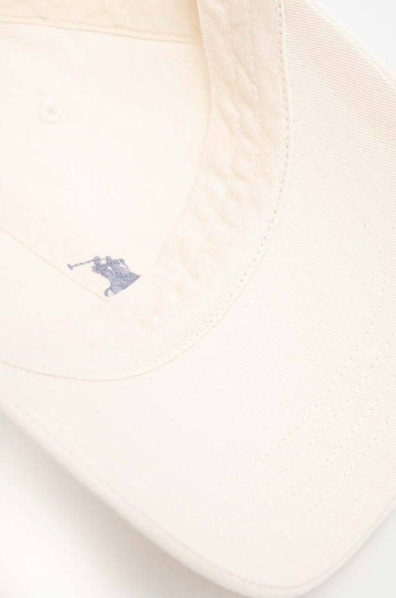 Polo Ralph Lauren бейзболна шапка дамска от памук бежов 211912843