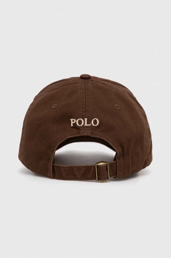Аксесоари Памучна шапка с козирка Polo Ralph Lauren 211912843 кафяв