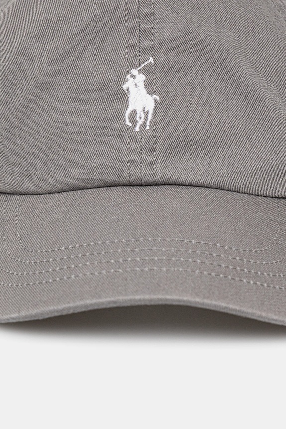 Polo Ralph Lauren czapka z daszkiem bawełniana 211912843 szary SS26