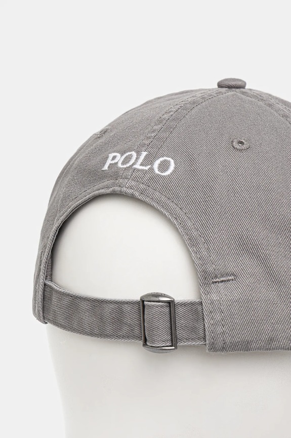 Akcesoria Polo Ralph Lauren czapka z daszkiem bawełniana 211912843 szary