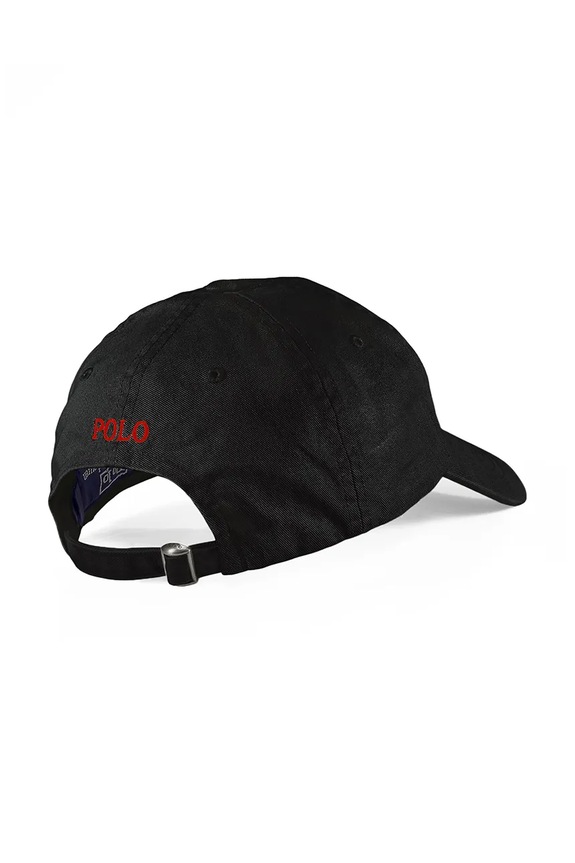Polo Ralph Lauren czapka z daszkiem bawełniana 211912843 czarny SS26