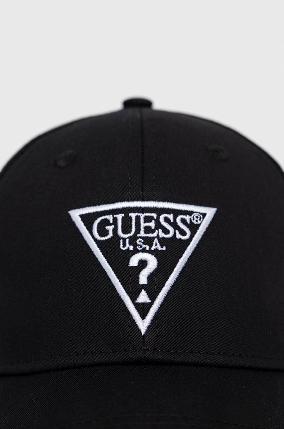 Akcesoria Guess czapka z daszkiem bawełniana H3GZ01.WO08O.PPYX czarny
