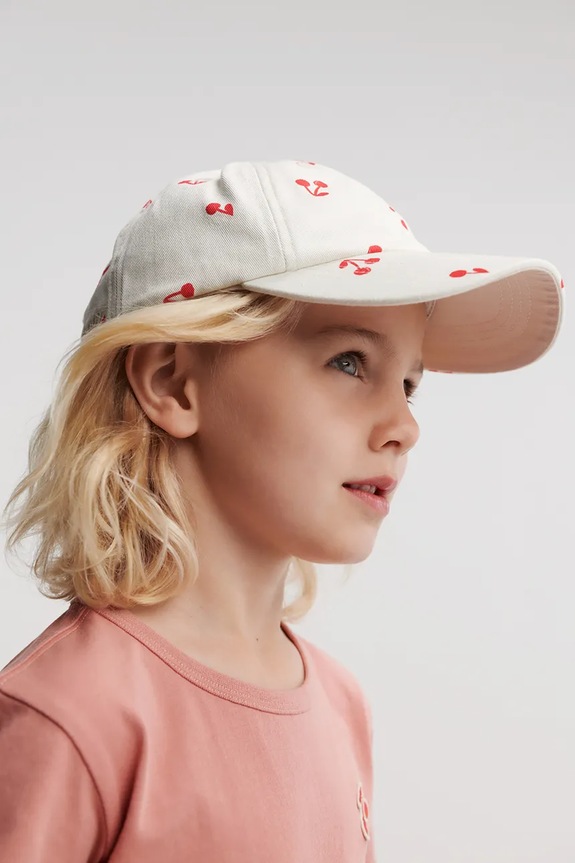 Liewood καπέλο με γείσο παιδικό από βαμβάκι βαμβάκι λευκό LW17683
