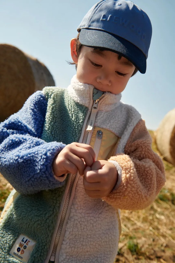 Liewood Καπέλο με γείσο παιδικό βαμβακερό LW17683 μπλε