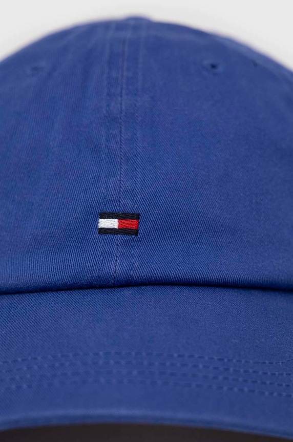 Bombažna bejzbolska kapa Tommy Hilfiger AM0AM10530.PPYX modra SS23