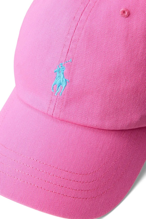 Akcesoria Polo Ralph Lauren czapka z daszkiem męska bawełniana 710667709 różowy