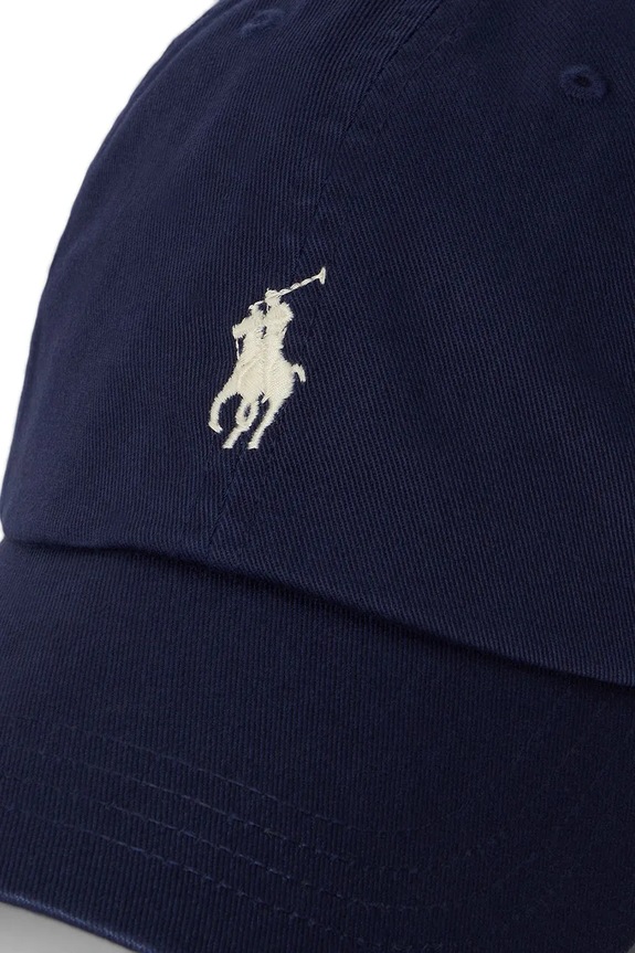 Akcesoria Polo Ralph Lauren czapka z daszkiem męska bawełniana 710667709 granatowy