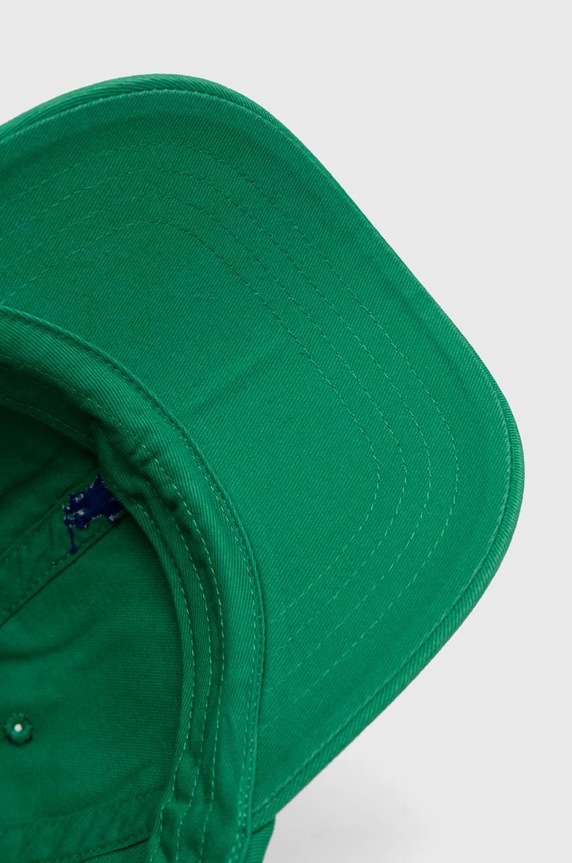 Polo Ralph Lauren șapcă pentru bărbați din bumbac verde 710667709
