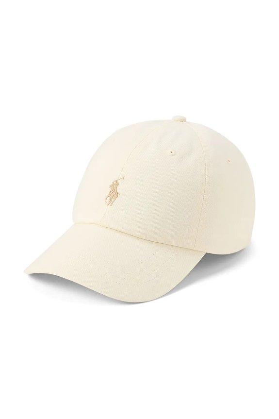 Polo Ralph Lauren czapka z daszkiem męska bawełniana bawełna beżowy 710667709