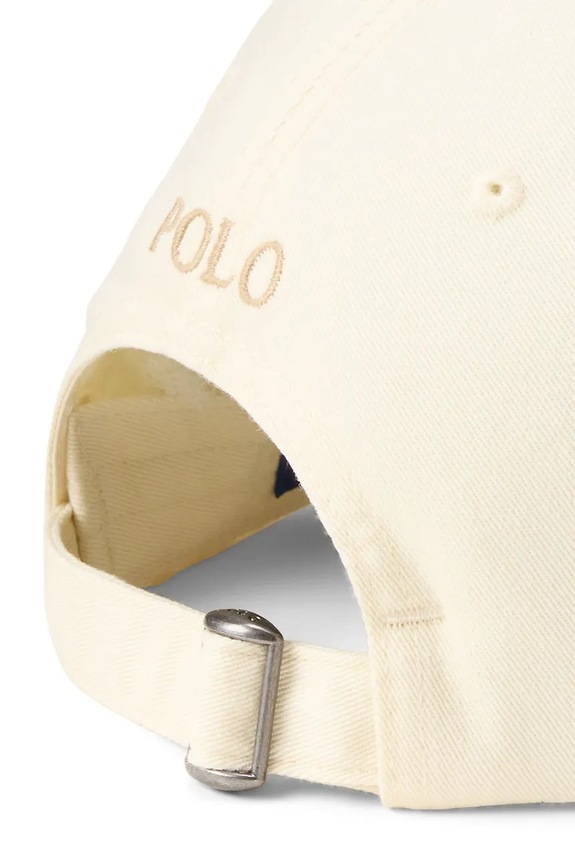 Akcesoria Polo Ralph Lauren czapka z daszkiem męska bawełniana 710667709 beżowy