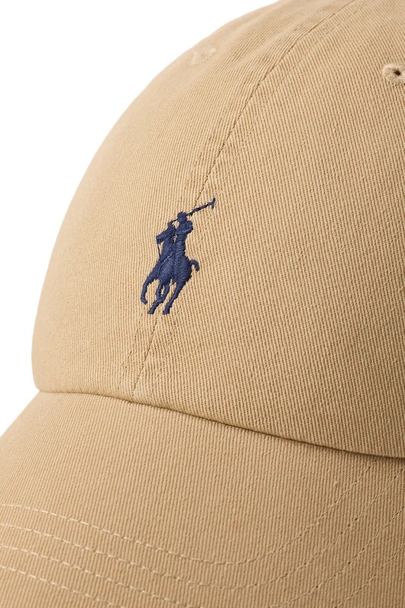 Dodatki Polo Ralph Lauren kapa s šiltom moška bombažna 710667709 rjava