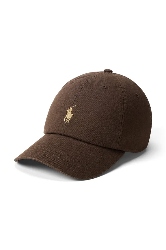 Polo Ralph Lauren kapa s šiltom moška bombažna rjava 710667709