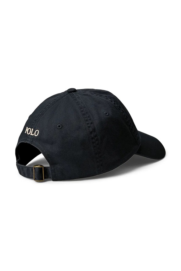 Polo Ralph Lauren czapka z daszkiem męska bawełniana 710667709 czarny SS26