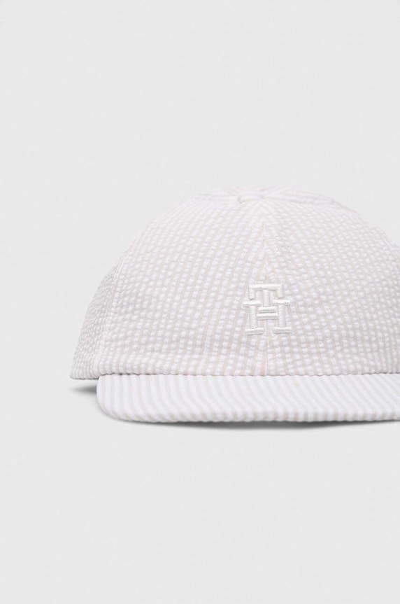 Akcesoria Tommy Hilfiger czapka z daszkiem AM0AM10869.PPYX biały