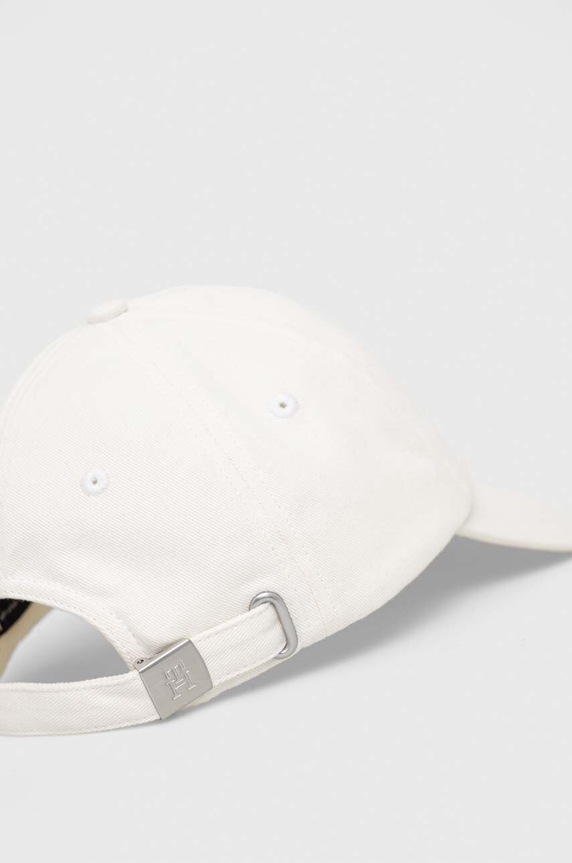 Akcesoria Tommy Hilfiger czapka z daszkiem bawełniana AM0AM10860.PPYX biały