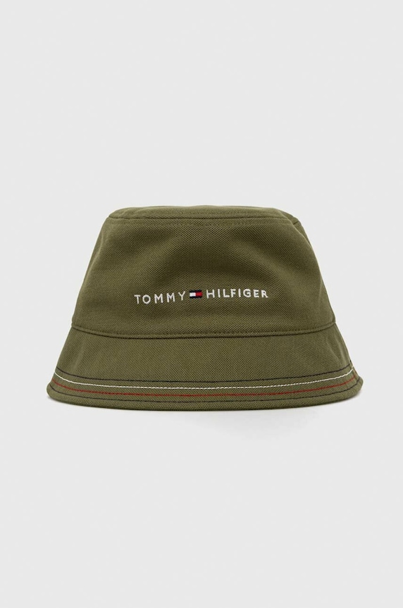 Tommy Hilfiger kapelusz aplikacja zielony AM0AM10863.PPYX