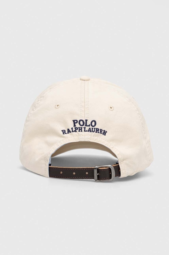 Akcesoria Polo Ralph Lauren czapka z daszkiem 710834737 beżowy