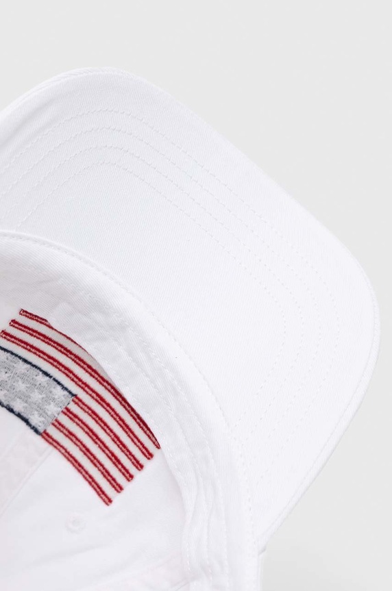 Bavlněná baseballová čepice Polo Ralph Lauren bílá 710870465