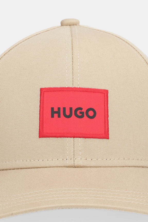 Бавовняна бейсболка HUGO 50492745 бежевий AA00