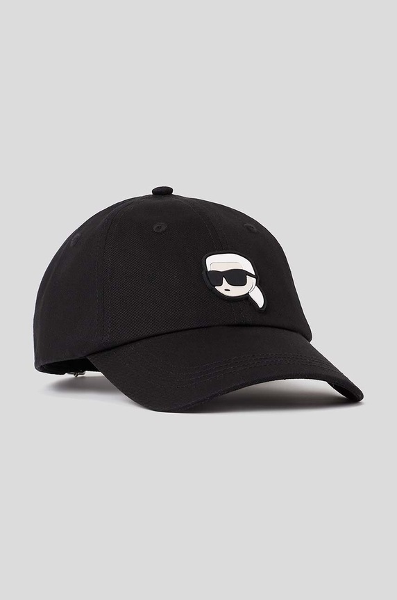 Karl Lagerfeld pamut baseball sapka fekete 230W3401