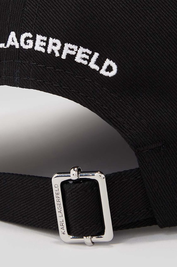 Karl Lagerfeld pamut baseball sapka 230W3401 fekete