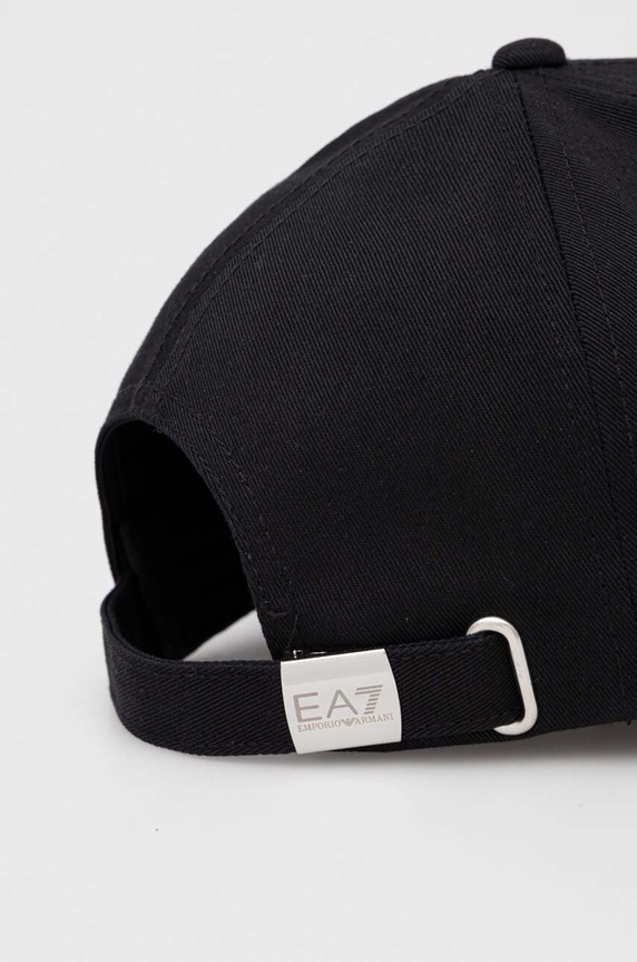 Kiegészítők EA7 Emporio Armani pamut baseball sapka 247088.CC010 fekete