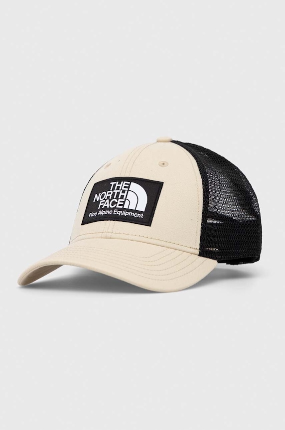 The North Face czapka z daszkiem Mudder Trucker aplikacja beżowy NF0A5FXA3X41