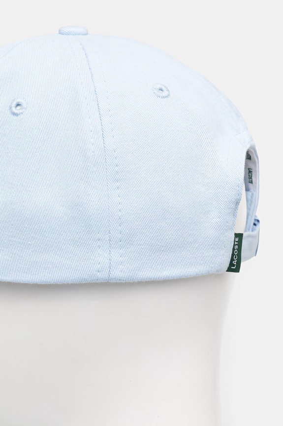 Akcesoria Lacoste czapka bejsbolówka bawełniana RK0440 niebieski