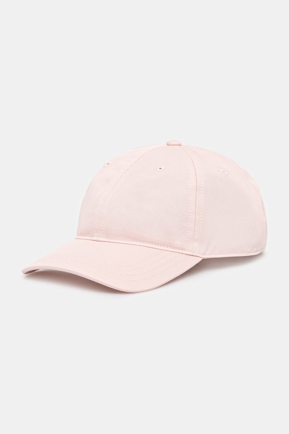 Lacoste czapka bejsbolówka bawełniana różowy RK0440