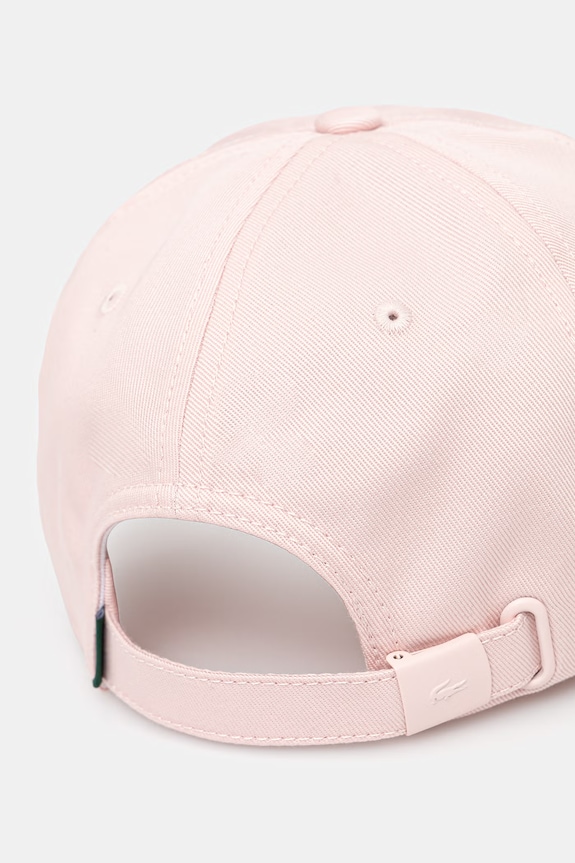 Akcesoria Lacoste czapka bejsbolówka bawełniana RK0440 różowy