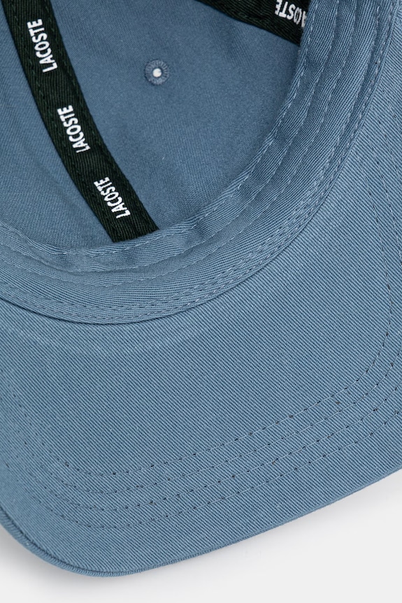 Lacoste czapka z daszkiem bawełniana niebieski RK0440