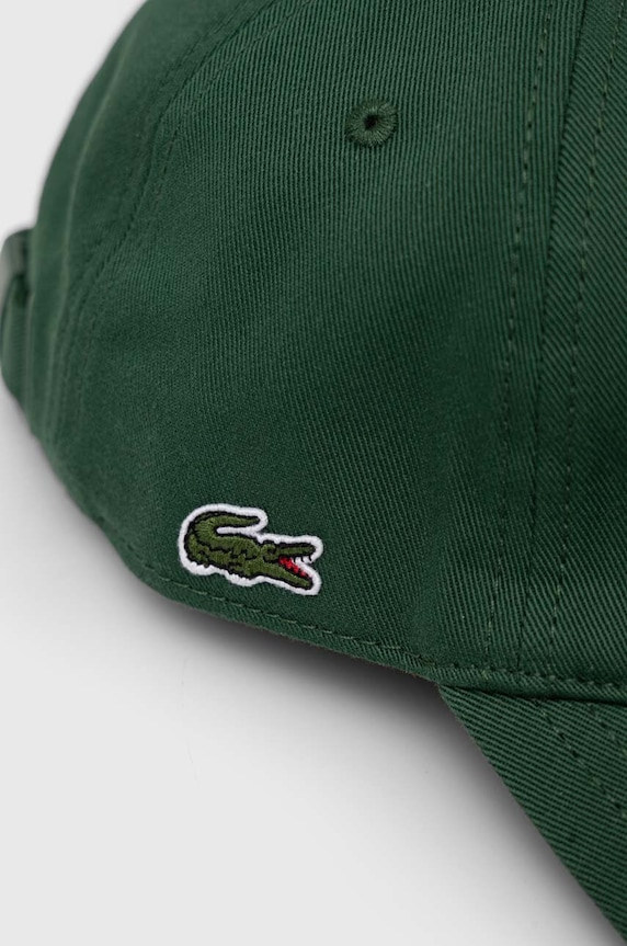 Accessori Lacoste cappello da baseball in cotone RK0440 verde