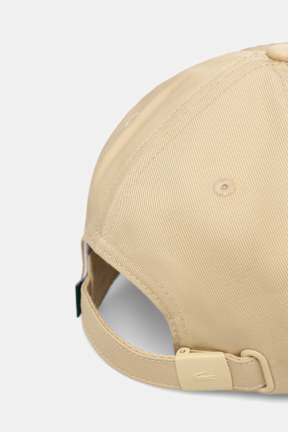 Akcesoria Lacoste czapka bejsbolówka bawełniana RK0440 beżowy