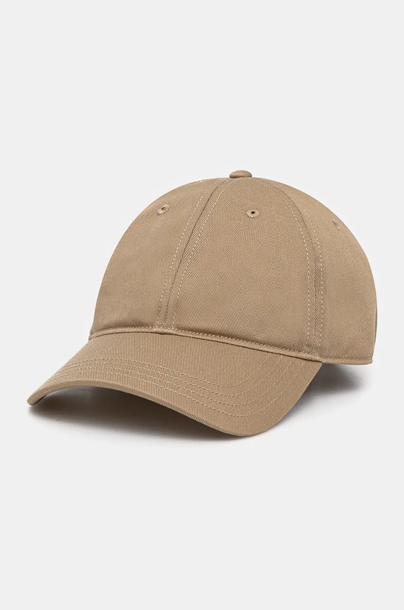 Lacoste czapka bejsbolowa bawełniana bawełna beżowy RK0440