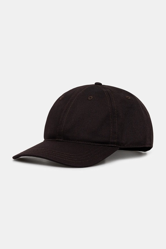 Lacoste Καπέλο μπέιζμπολ βαμβακερό καφέ RK0440
