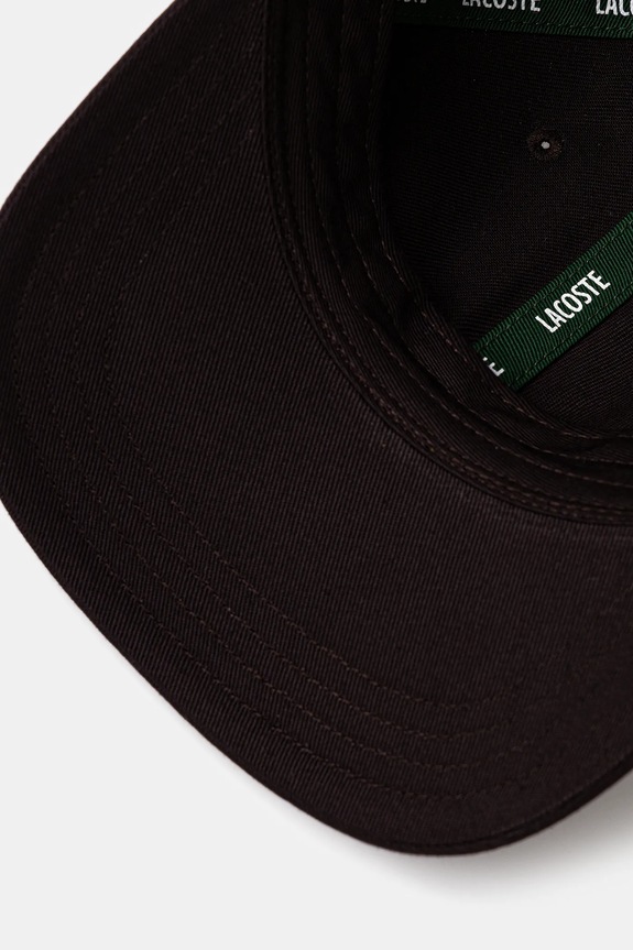 Lacoste Καπέλο μπέιζμπολ βαμβακερό καφέ RK0440