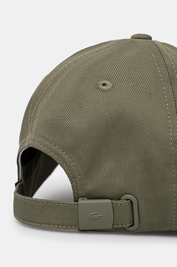 Akcesoria Lacoste czapka baseballowa bawełniana RK0440 zielony