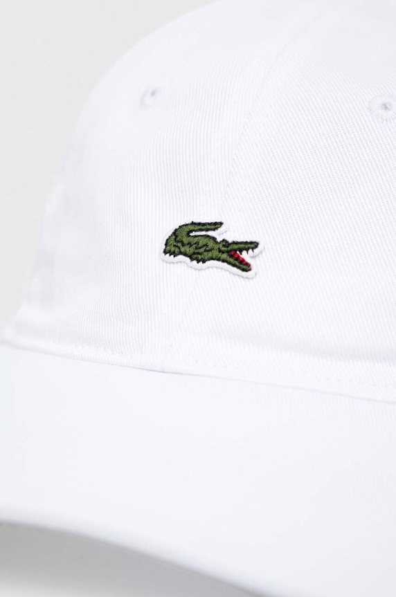 Accesorii Lacoste șapcă de baseball din bumbac RK0491 alb