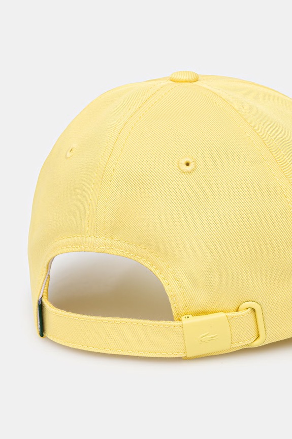 Akcesoria Lacoste czapka bejsbolowa bawełniana RK0491 żółty