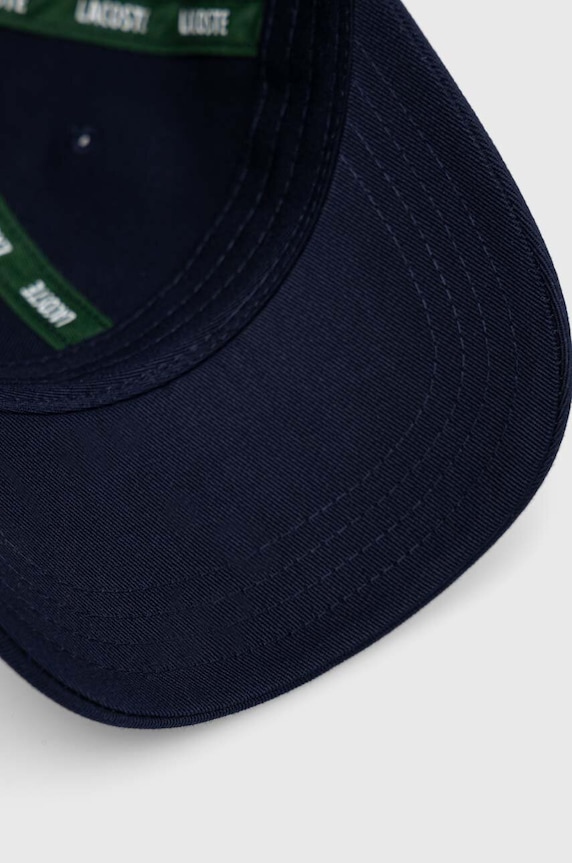 Lacoste șapcă de baseball din bumbac bleumarin RK0491