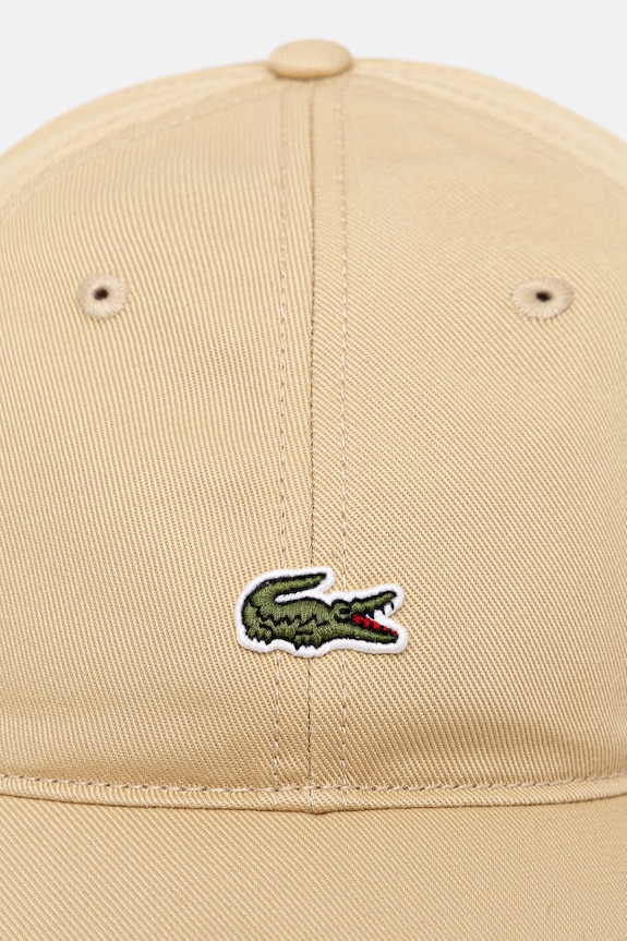 Lacoste cappello da baseball in cotone RK0491 beige SS26