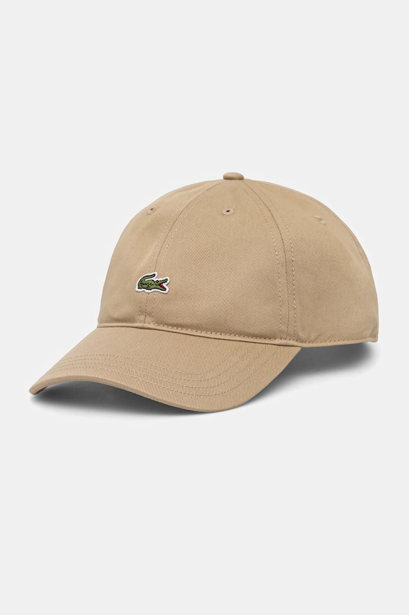 Lacoste bejzbalová čiapka bavlnená béžová RK0491