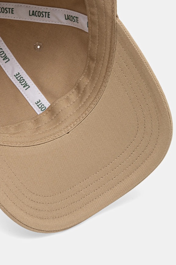 Doplnky Lacoste bejzbalová čiapka bavlnená RK0491 béžová