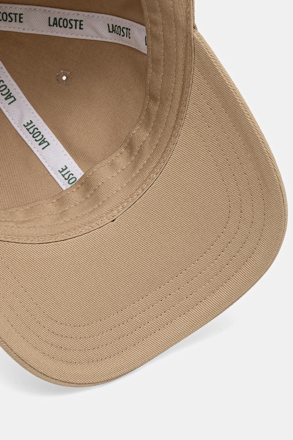 Doplnky Lacoste bejzbalová čiapka bavlnená RK0491 béžová