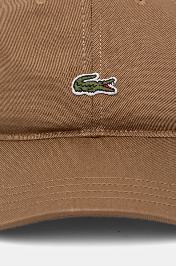 Accesorii Lacoste șapcă de baseball din bumbac RK0491 maro