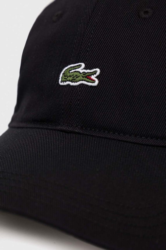Kiegészítők Lacoste baseball sapka pamutból RK0491 fekete