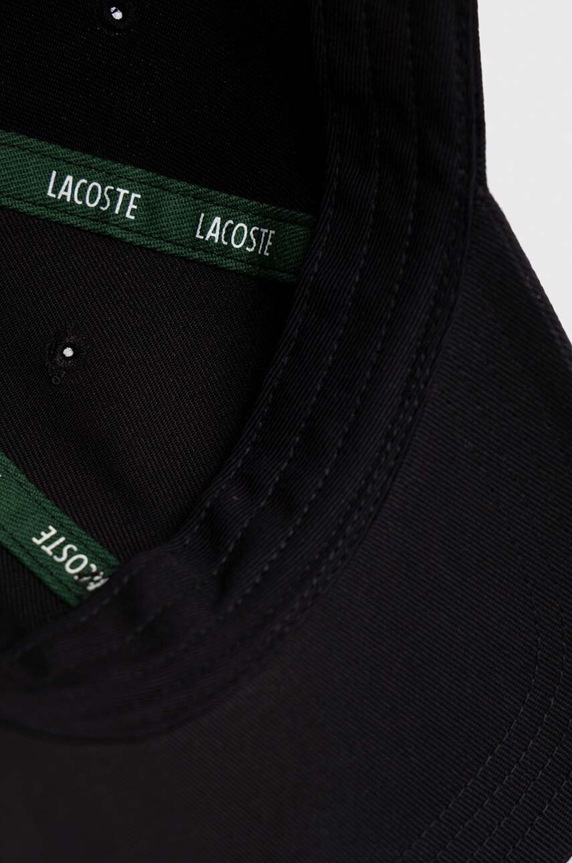 Lacoste baseball sapka pamutból fekete RK0491