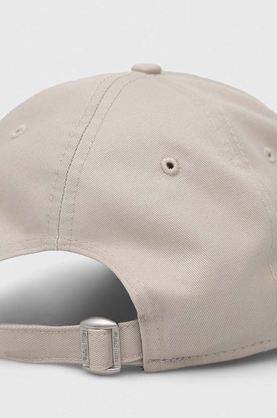Αξεσουάρ Βαμβακερό καπέλο του μπέιζμπολ New Era LEAGUE ESSENTIAL 9TWENTY® 60298730.STNWHI μπεζ